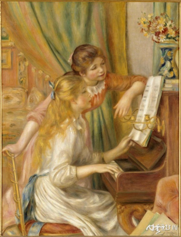 오귀스트 르누아르 (1841-1919)Auguste Renoir 피아노 치는 소녀들 Jeunes filles au piano 1892, 캔버스에 유채, 116 x 90cm.jpg