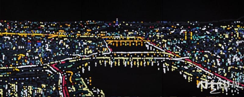 Seoul City, 2023. Acrylic on canvas, 200.6 x 495.3 cm © Yoon Hyup.jpg